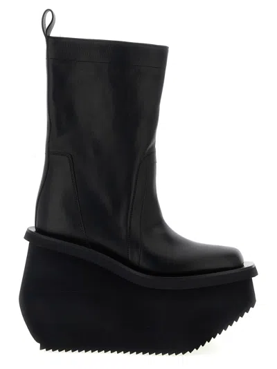 RICK OWENS FACTORY ANKLE BOOTS