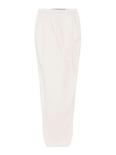 Rick Owens Pillar Maxi Skirt In Neutral