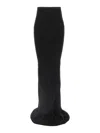 Rick Owens High-waisted Floor-length Skirt With Seam Detailing In Black