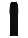Rick Owens Lilies Jersey Maxi Skirt In Black