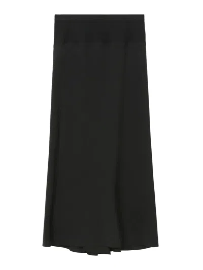 RICK OWENS FALDA SEMILARGA - NEGRO