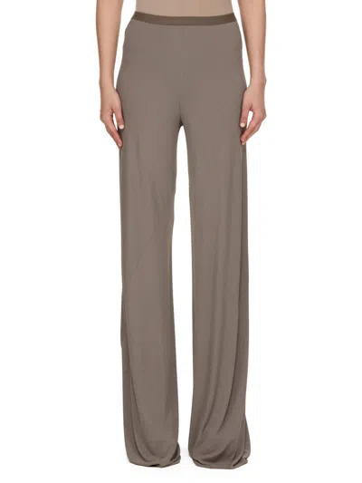Rick Owens Farrah Bias Pants In Brown