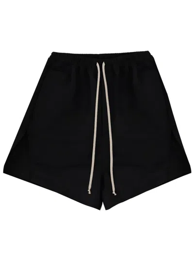 Rick Owens Black Faun Boxers Utilitarian Cotton Shorts
