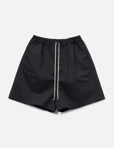 Rick Owens Black Faun Boxers Utilitarian Cotton Shorts