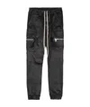 Rick Owens Faux-leather Cargo Trousers In Black