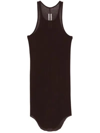RICK OWENS FINE-RIBBED TANK TOP