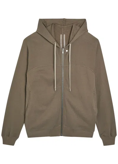Rick Owens Mens Dust Windbreaker Oversized Cotton Hoody In Brown