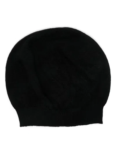 Rick Owens Fine-knit Beanie In Black