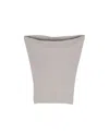 Rick Owens Fine-knit Virgin Wool Cowl Scarf In Gray
