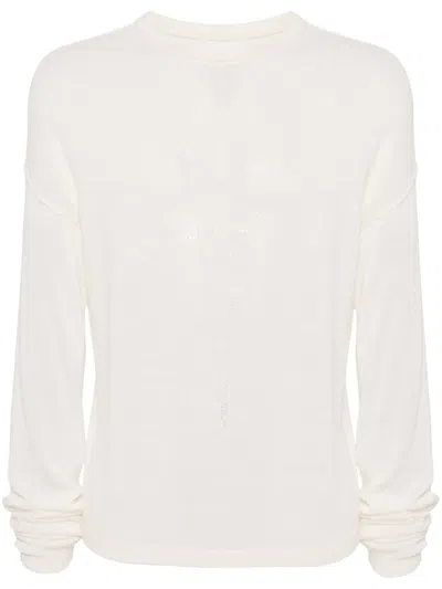 Rick Owens Fine-knit Wool Jumper In 中性色