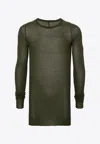 Rick Owens Man T-shirt Military Green Size S Cotton In Green