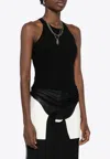 Rick Owens Basic Rib Tank Top In Black