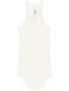 Rick Owens Fine-ribbed Tank Top In Dinge