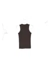 Rick Owens Fine-ribbed Tank Top In Gray