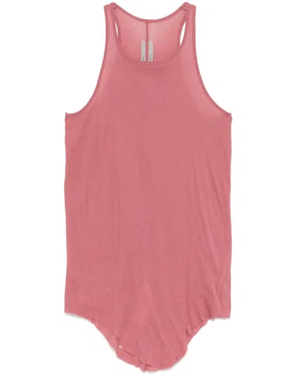 Rick Owens Fine-ribbed Tank Top In Blue