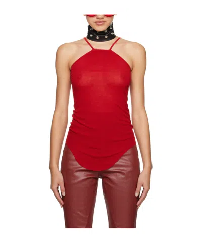 RICK OWENS FINE-RIBBED TANK TOP