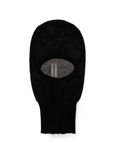 Rick Owens 파인 니트 캐시미어 바라클라바 In Black
