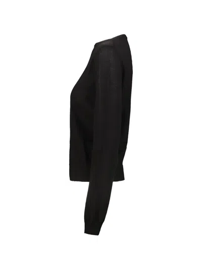 Rick Owens Fine-knit Cashmere Sweater In Black