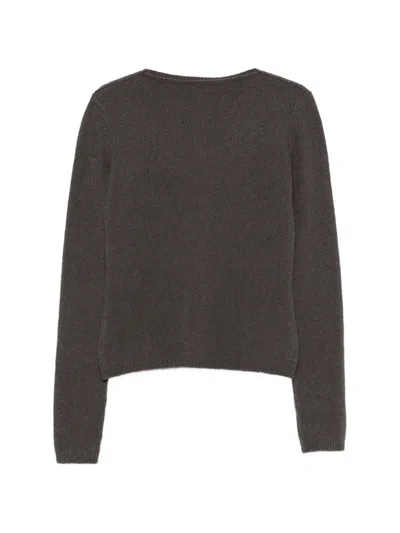 Rick Owens Fine-knit Sweater In Gray