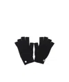 Rick Owens Fingerless Cashmere Gloves In Black