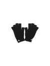 Rick Owens Fingerless Cashmere Gloves In Black