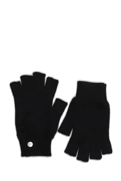 Rick Owens Fingerless Gloves Gloves In Black Cashmere