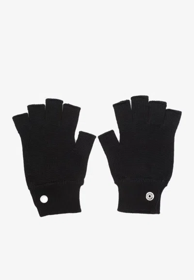 Rick Owens Fingerless Wool Gloves