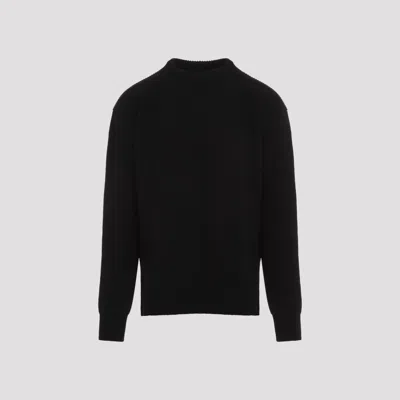 Rick Owens Fisherman Pullover Ribbed Finish In Black