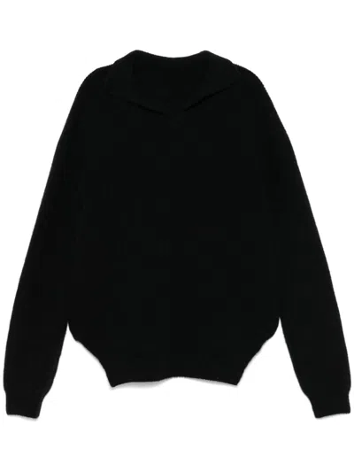Rick Owens Fisherman Tabard Sweater In Black