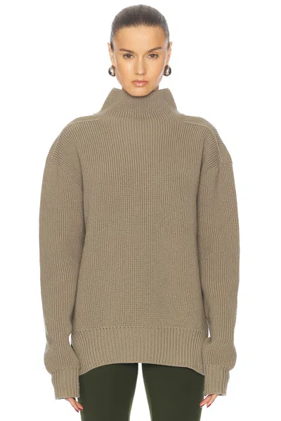 Rick Owens Fisherman Tabard Sweater In Dust