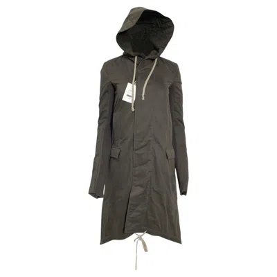 Pre-owned Rick Owens Fishtail Parka In Olive Cotton In Black