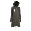 Rick Owens Fishtail Parka In Olive Cotton In Green