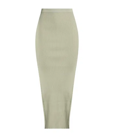Rick Owens Fitted Knit Dress In Green