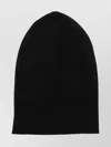 Rick Owens Fitted Ribbed Wool Knit Cap