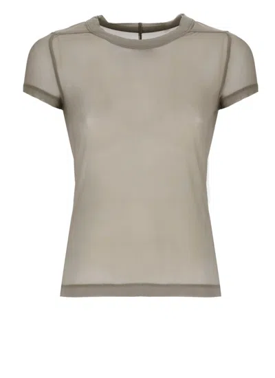 Rick Owens Fitted Sheer Grey T-shirt