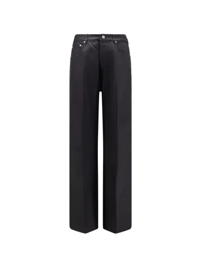 Rick Owens Five-pocket Trousers In Black