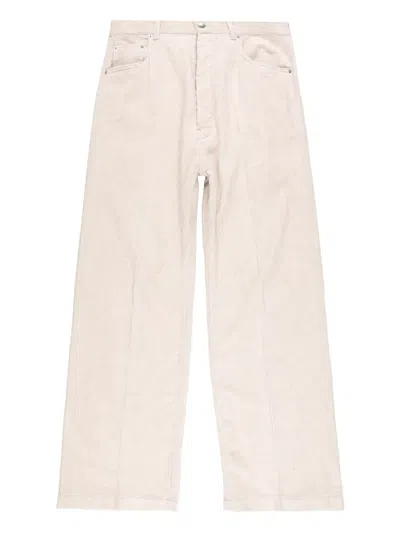 Rick Owens Five-pocket Trousers In Neutral