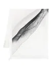 Rick Owens Off-white Hollywood Flag Scarf In White