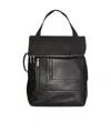 Rick Owens Flap-detail Leather Cargo Backpack In Black