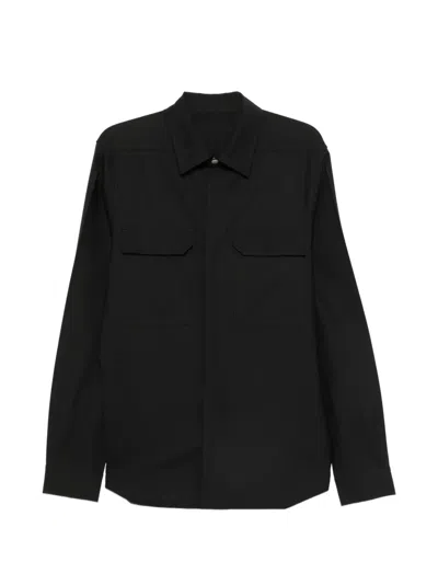 Rick Owens Flap-pocket Shirt In Black