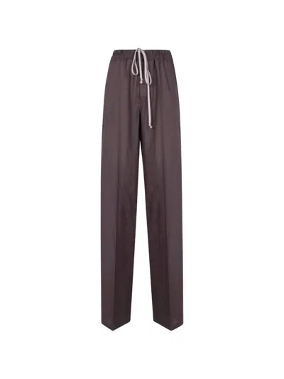 Rick Owens Flap-pocket Trousers In Purple