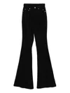 Rick Owens Bolan High-waist Bootcut Jeans In Black