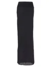Rick Owens Lilies Jersey Maxi Skirt In Black