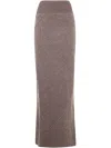Rick Owens Flared Long Tail Skirt Clothing In Brown