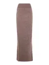 Rick Owens Flared Long Tail Skirt Clothing In Brown
