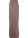Rick Owens Flared Long Tail Skirt Clothing In Brown
