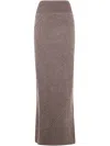 Rick Owens Flared Long Tail Skirt Clothing In Brown