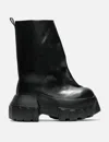 Rick Owens Black Hollywood Flared Mega Tractor Boots In Black