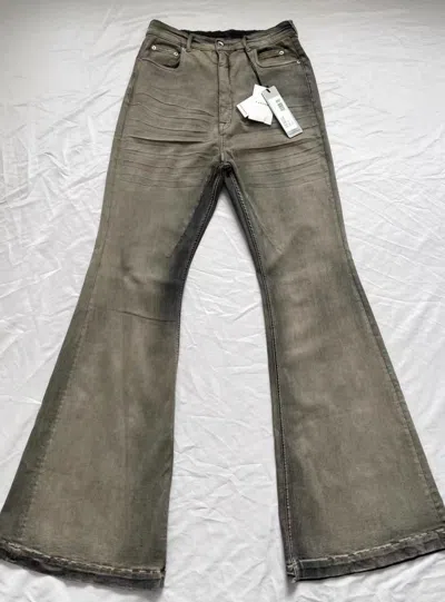 Pre-owned Rick Owens Flared Pants 23fw New Bolans Bootcut Ro Men's Des In Green