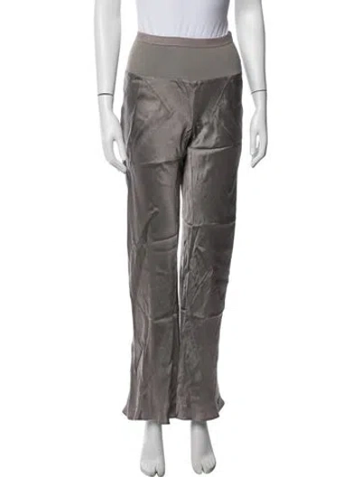 Pre-owned Rick Owens Flared Pants In Grey